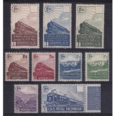 FRANCIA 1941 COLIS POSTAUX Yv 174/81 SERIE COMPLETA NUEVA CON GOMA TRENES RARA SEGUNDA GUERRA MUNDIAL 42 EUROS